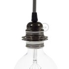 Creative Cables lámpatest E27 fém lámpafoglalat készlet dupla gyűrűs anyával lámpaernyőhöz PL27MBRTF