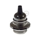 Creative Cables lámpatest E27 fém lámpafoglalat készlet dupla gyűrűs anyával lámpaernyőhöz PL27MBRTF