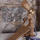 Creative Cables lámpatest E27 fém lámpafoglalat készlet dupla gyűrűs anyával lámpaernyőhöz PL27MOTTF