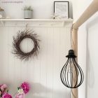 Creative Cables lámpatest E27 fém lámpafoglalat készlet dupla gyűrűs anyával lámpaernyőhöz PL27MZVCFU szürke