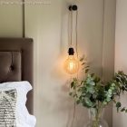 Creative Cables lámpatest E27 fém lámpafoglalat készlet dupla gyűrűs anyával lámpaernyőhöz PL27MZVCFU szürke