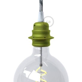   Creative Cables lámpatest E27 fém lámpafoglalat készlet dupla gyűrűs anyával lámpaernyőhöz PL27MZVKIW