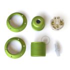 Creative Cables lámpatest E27 fém lámpafoglalat készlet dupla gyűrűs anyával lámpaernyőhöz PL27MZVKIW