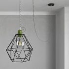 Creative Cables lámpatest E27 fém lámpafoglalat készlet dupla gyűrűs anyával lámpaernyőhöz PL27MZVKIW