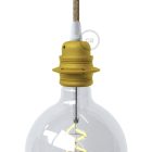 Creative Cables lámpatest E27 fém lámpafoglalat készlet dupla gyűrűs anyával lámpaernyőhöz PL27MZVLIM