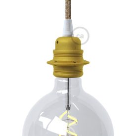   Creative Cables lámpatest E27 fém lámpafoglalat készlet dupla gyűrűs anyával lámpaernyőhöz PL27MZVLIM