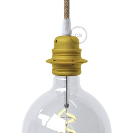 Creative Cables lámpatest E27 fém lámpafoglalat készlet dupla gyűrűs anyával lámpaernyőhöz PL27MZVLIM