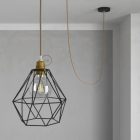 Creative Cables lámpatest E27 fém lámpafoglalat készlet dupla gyűrűs anyával lámpaernyőhöz PL27MZVLIM