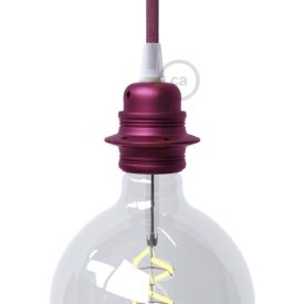   Creative Cables lámpatest E27 fém lámpafoglalat készlet dupla gyűrűs anyával lámpaernyőhöz PL27MZVUVI