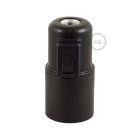 Creative Cables foglalat Hőre lágyuló E27 lámpafoglalat készlet kapcsolóval PL27PNLINB fekete