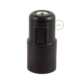   Creative Cables foglalat Hőre lágyuló E27 lámpafoglalat készlet kapcsolóval PL27PNLINB fekete