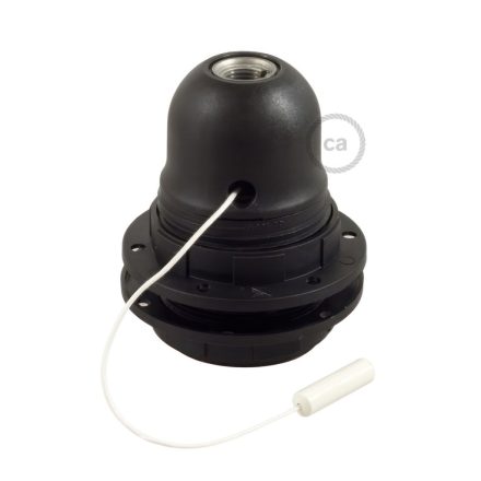 Creative Cables lámpatest Kettős hüvelyes, hőre lágyuló műanyag E27 lámpafoglalat készlet lámpaernyőhöz, húzós PL27PNTFNT