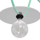 Dupla érvéghüvely fekete hőre lágyuló E27 lámpatartó készlet lámpabúrához és Lumet String Light