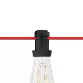   Creative Cables foglalat E27 fekete hőre lágyuló műanyag lámpafoglalat Lumet String Lights lámpákhoz PLC27TPN19