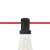 Creative Cables foglalat E27 fekete hőre lágyuló műanyag lámpafoglalat Lumet String Lights lámpákhoz PLC27TPN19