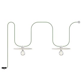   Creative Cables lámpatest Moduláris hordozható kültéri fényfüzér IP65, 2 lámpaernyővel PSE2BIEIVA2BSX08DDBIA-L