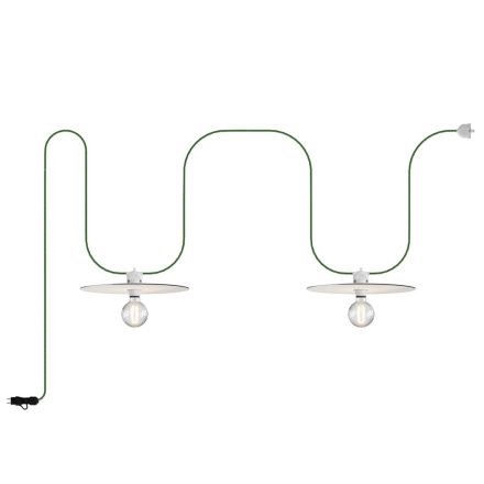 Creative Cables lámpatest Moduláris hordozható kültéri fényfüzér IP65, 2 lámpaernyővel PSE2BIEIVA2BSX08DDBIA-L