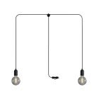 Creative Cables kültéri lámpa T-Snake Modulair hordozható kültéri lámpa IP65, 2 lámpával PSE2PABKSM04-L