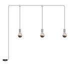 Creative Cables kültéri lámpa E-Snake Modulair hordozható kültéri lámpa IP65, 3 lámpával PSE3EL01GGSN02-L