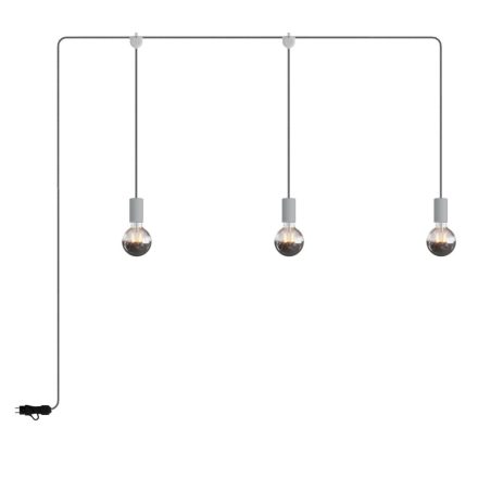 Creative Cables kültéri lámpa E-Snake Modulair hordozható kültéri lámpa IP65, 3 lámpával PSE3EL01GGSN02-L