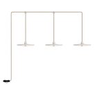 Creative Cables lámpatest E-Snake Modulair hordozható kültéri lámpa IP65, 3 lámpával és lámpaernyőkkel PSE3EL02BISN06DDBIA