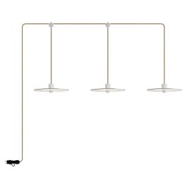   Creative Cables lámpatest E-Snake Modulair hordozható kültéri lámpa IP65, 3 lámpával és lámpaernyőkkel PSE3EL02BISN06DDBIA