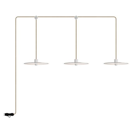 Creative Cables lámpatest E-Snake Modulair hordozható kültéri lámpa IP65, 3 lámpával és lámpaernyőkkel PSE3EL02BISN06DDBIA