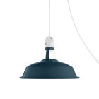 Creative Cables lámpatest Hordozható kültéri Snake lámpa Harbour lámpaernyővel, 5 m-es textil kábel, PSEBISM01PAM09PE IP65