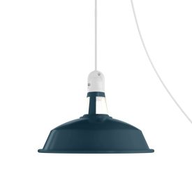   Creative Cables lámpatest Hordozható kültéri Snake lámpa Harbour lámpaernyővel, 5 m-es textil kábel, PSEBISM01PAM09PE IP65