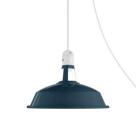 Creative Cables lámpatest Hordozható kültéri Snake lámpa Harbour lámpaernyővel, 5 m-es textil kábel, PSEBISM01PAM09PE IP65