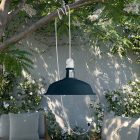 Creative Cables lámpatest Hordozható kültéri Snake lámpa Harbour lámpaernyővel, 5 m-es textil kábel, PSEBISM01PAM09PE IP65