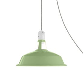   Creative Cables lámpatest Hordozható kültéri Snake lámpa Harbour lámpaernyővel, 5 m-es textil kábel, PSEBISN02PAM09VE-L IP65