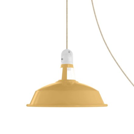 Creative Cables lámpatest Hordozható kültéri Snake lámpa Harbour lámpaernyővel, 5 m-es textil kábel, PSEBISN06PAM09MU-L IP65