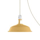 Creative Cables lámpatest Hordozható kültéri Snake lámpa Harbour lámpaernyővel, 5 m-es textil kábel, PSEBISN06PAM09MU IP65