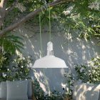 Creative Cables lámpatest Hordozható kültéri Snake lámpa Harbour lámpaernyővel, 5 m-es textil kábel, PSEBISX08PAM09VBL IP65