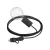 Creative Cables textil lámpakábel Modulair Snake Elegáns, hordozható kültéri lámpa, 5 m-es textil kábel, PSEEL01BKSM04-L IP65