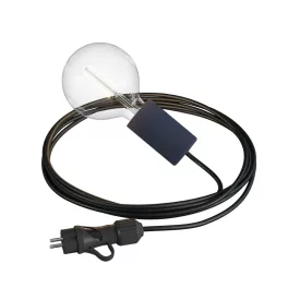  Creative Cables textil lámpakábel Modulair Snake Elegáns, hordozható kültéri lámpa, 5 m-es textil kábel, PSEEL01NESM04-L IP65