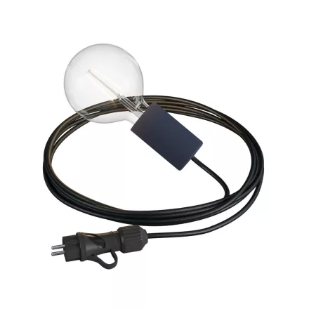 Creative Cables textil lámpakábel Modulair Snake Elegáns, hordozható kültéri lámpa, 5 m-es textil kábel, PSEEL01NESM04-L IP65