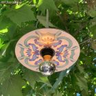 Creative Cables lámpatest Snake Modulair mini Ellepì „Maioliche” lapos lámpaernyővel, hordozható kültéri lámpa, PSEEL02BISM01DD24MA01-L IP65