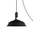 Creative Cables lámpatest Hordozható kültéri Snake lámpa Harbour lámpaernyővel, 5 m-es textil kábel, PSENESM04PAM09VNL-L IP65