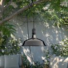 Creative Cables lámpatest Hordozható kültéri Snake lámpa Harbour lámpaernyővel, 5 m-es textil kábel, PSENESM04PAM09VNL-L IP65