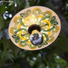 Creative Cables lámpatest Snake Modulair mini Ellepì „Maioliche” lapos lámpaernyővel, hordozható kültéri lámpa, PSENESX08DD24MA02 IP65