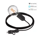 Creative Cables kültéri lámpa Snake EIVA Wi-Fi, hordozható kültéri lámpák, 5 m-es szövetkábelek, IP65 PSEPABKSM04-LSMART