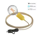Creative Cables kültéri lámpa Snake EIVA Wi-Fi, hordozható kültéri lámpák, 5 m-es szövetkábelek, IP65 PSEPAMUSN06-LSMART