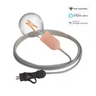 Creative Cables kültéri lámpa Snake EIVA Wi-Fi, hordozható kültéri lámpák, 5 m-es szövetkábelek, IP65 PSEPASALSN02-LSMART