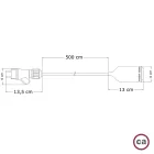 Creative Cables kültéri lámpa Snake EIVA Wi-Fi, hordozható kültéri lámpák, 5 m-es szövetkábelek, IP65 PSEPASALSN02-LSMART
