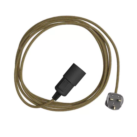 Creative Cables textil lámpakábel Snake Zig-Zag PSIGNPLI3RZ27