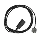 Creative Cables textil lámpakábel Snake Twisted – Dugaszolható lámpa színes, sodrott textil kábelrel PSIGNPLI3TC04