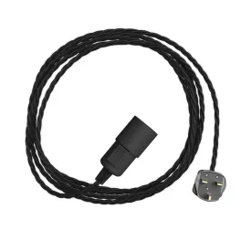   Creative Cables textil lámpakábel Snake Twisted – Dugaszolható lámpa színes, sodrott textil kábelrel PSIGNPLI3TC04