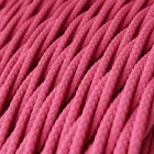 Creative Cables textil lámpakábel Snake Twisted – Dugaszolható lámpa színes, sodrott textil kábelrel PSITBPLI3TM08